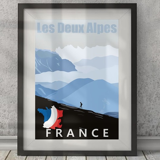 plakaty Plakat Alpy Francuskie