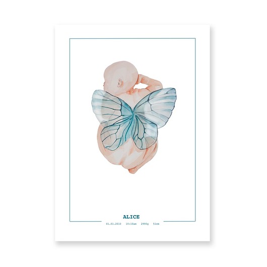 obrazy i plakaty do pokoju dziecięcego Plakat presonalizowany Alice