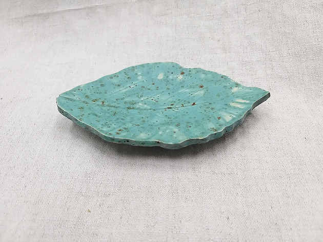 dodatki - różne Podstawka ceramiczna liść