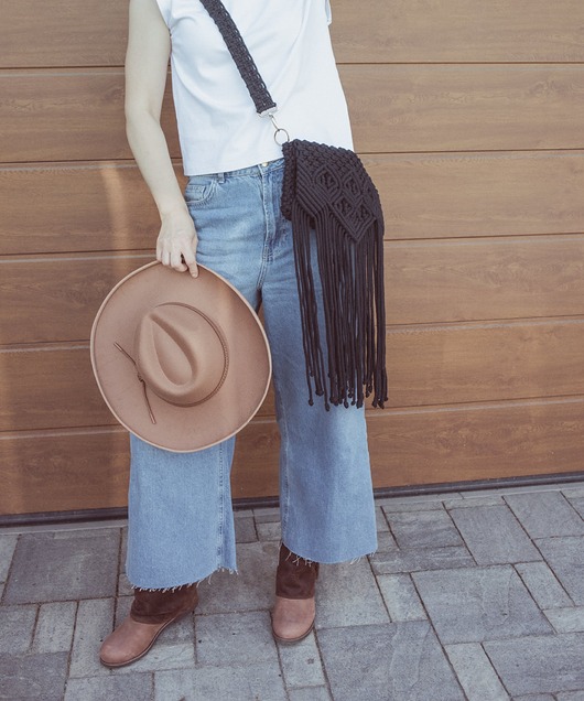 torby na ramię Makramowa torebka