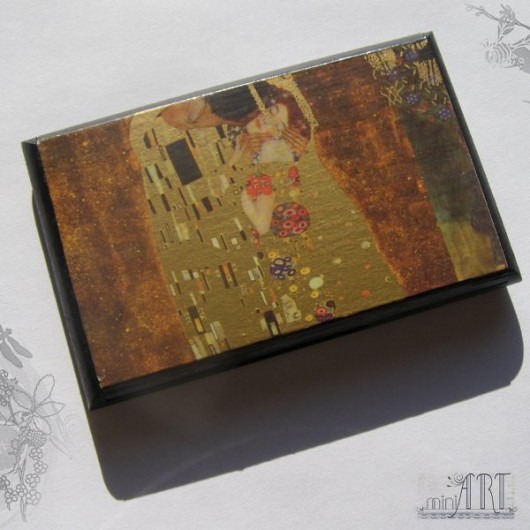 wizytownik klimt : pocałunek : zamówienie specja miniart
