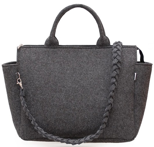 Elegancka Torebka Damska G-Felt grafit Totostyle