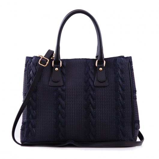 Kuferek VP 61 Dark blue skóra naturalna  Vera Bags