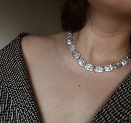 złote naszyjniki Naszyjnik z pereł naturalnych