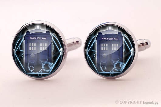 Tardis - spinki do mankietów - 0337 EgginEgg Men