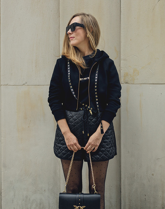 bluza z kapturem damska Bluza K2 black