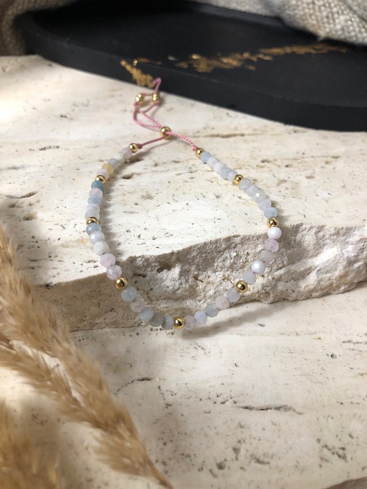 bransoletki z kamieni naturalnych Bransoletka morganit