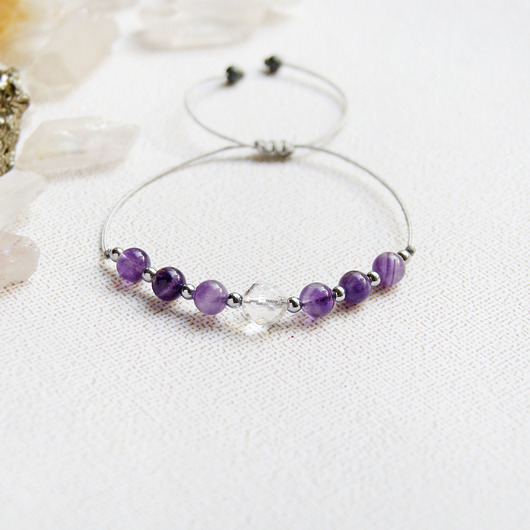 bransoletki z kamieni naturalnych Harmonia, oczyszczenie - amulet - ametyst...