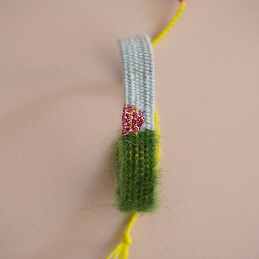 bransoletki na sznurku Wąska bransoletka handmade wiązana na supełek
