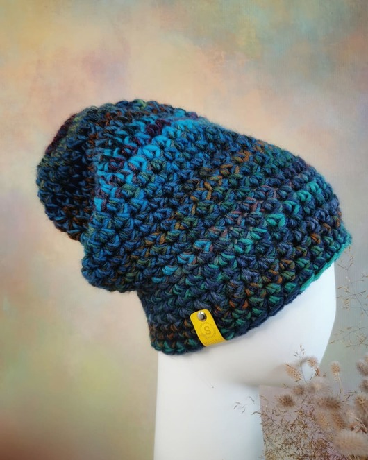 czapki damskie CRAZYCOLOR  zimowa czapka "leśne szepty"