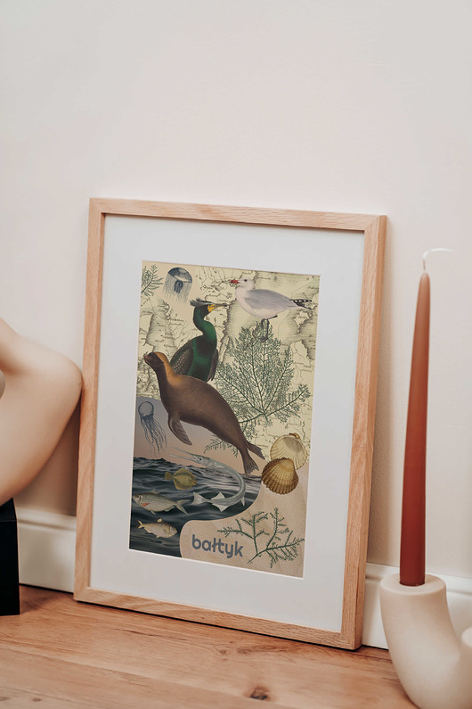 plakaty Kolaż Bałtyk - Morski Plakat