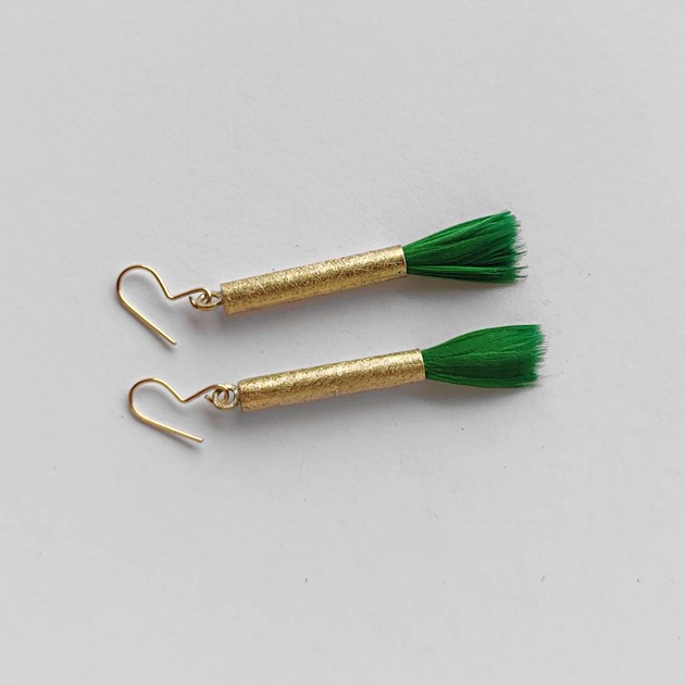 kolczyki z piórami PIÓRKO kolczyki