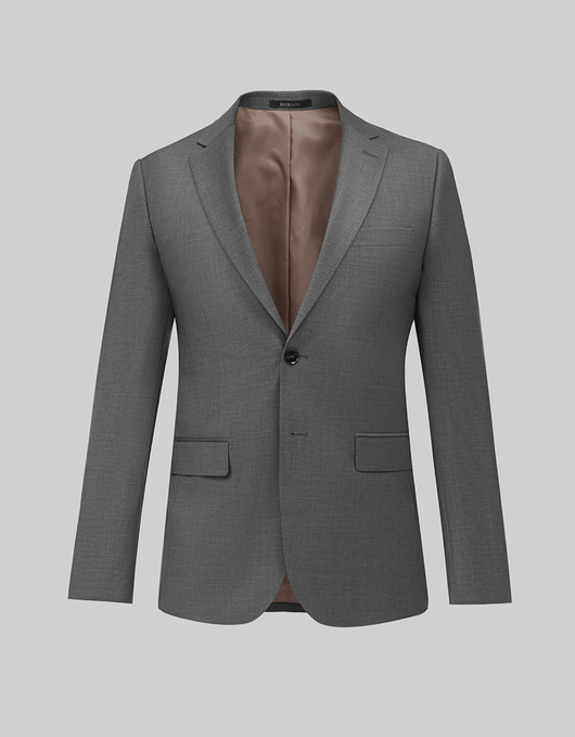 marynarki męskie Marynarka do zestawu chiari szary slim fit