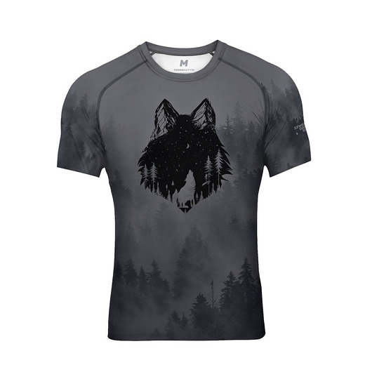 t-shirty męskie Koszulka termoaktywna męska WILK
