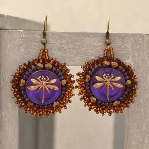 (rezerwacja) Gold dragonfly Made by Magda