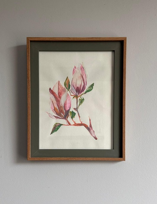 obrazy Ręcznie malowany obrazek "Magnolie"