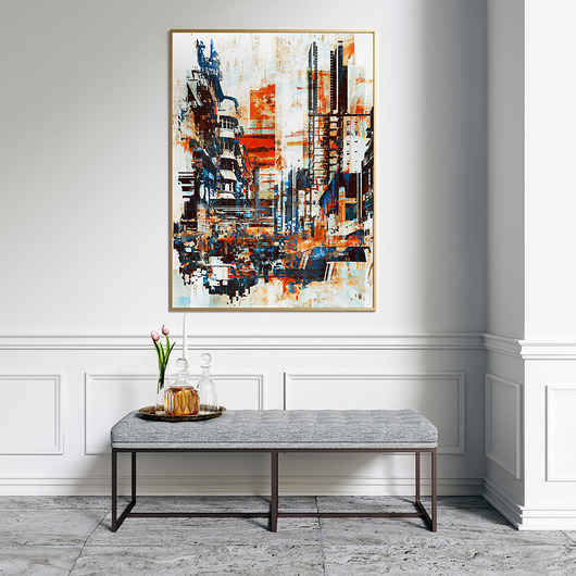 Abstrakcja City - plakat - różne formaty HOG STUDIO