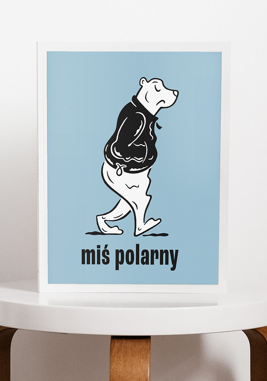 plakaty Plakat miś polarny