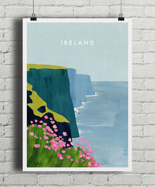 plakaty Plakat Irlandia - klify nad oceanem