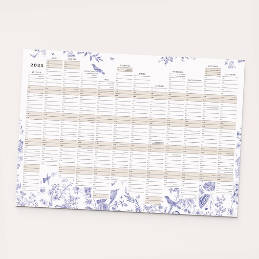 kalendarze i plannery Planer ścienny polski + święta 42 x 60 cm (A2) 2025