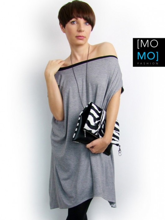 sukienki midi damskie Tunika/ Bluzka/Sukienka Oversize BASIC