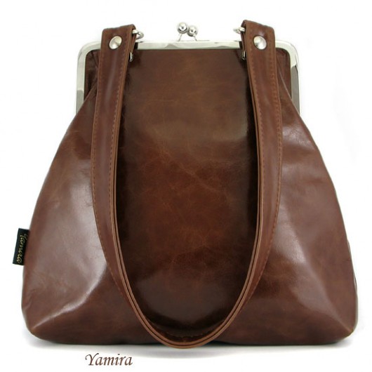 Torebka XL :: milk chocolate leather :: yamira