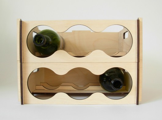 Modułowy stojak na wino (2 poziomy) wINNEmeble