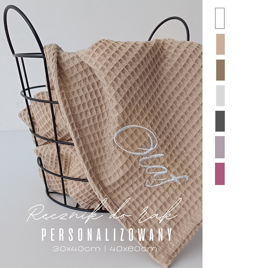 przewijaki i ręczniki dla dzieci Ręcznik do rąk 30x40 lub 40x60cm  kolory  haft  prezent