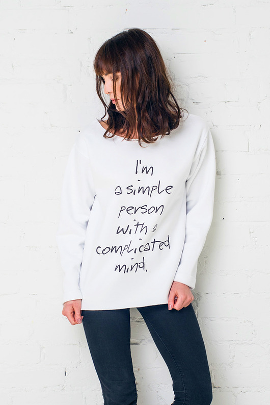 SIMPLE PERSON Bluza Oversize GAU great as You
