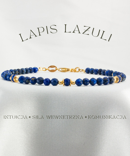 bransoletki z kamieni naturalnych Lapis lazuli Bransoletka
