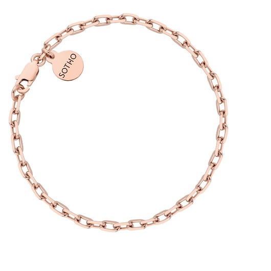 bransoletki złote Masywna bransoletka z różowego złota