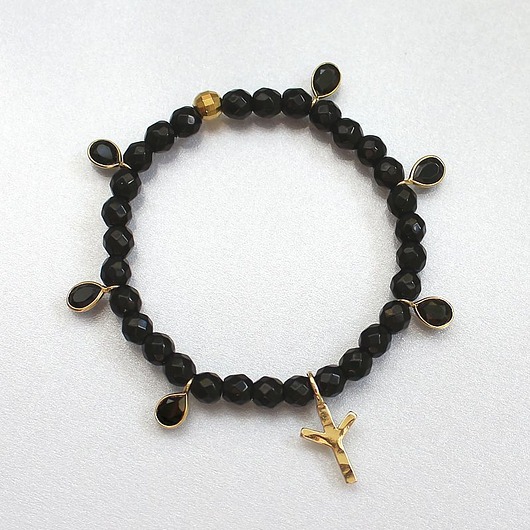 bransoletki złote Talizman ochronny - runa Algiz