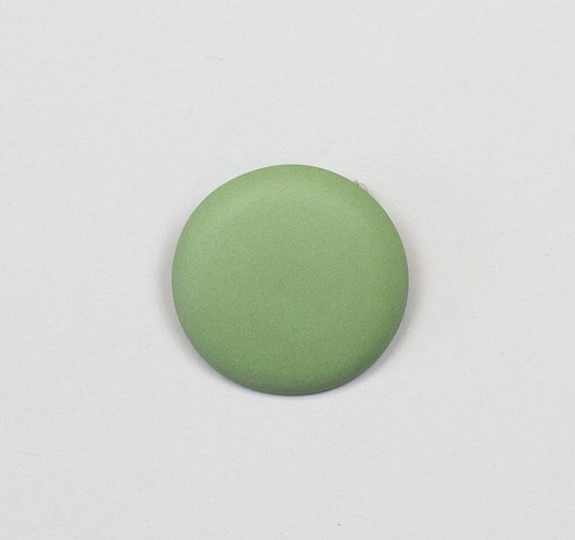 broszki Broszka Porcelanowa Makaronik Zielona