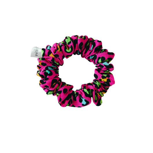 gumki do włosów Scrunchie do włosów, gumka do włosów z wiskozy Panterka candy MIDI