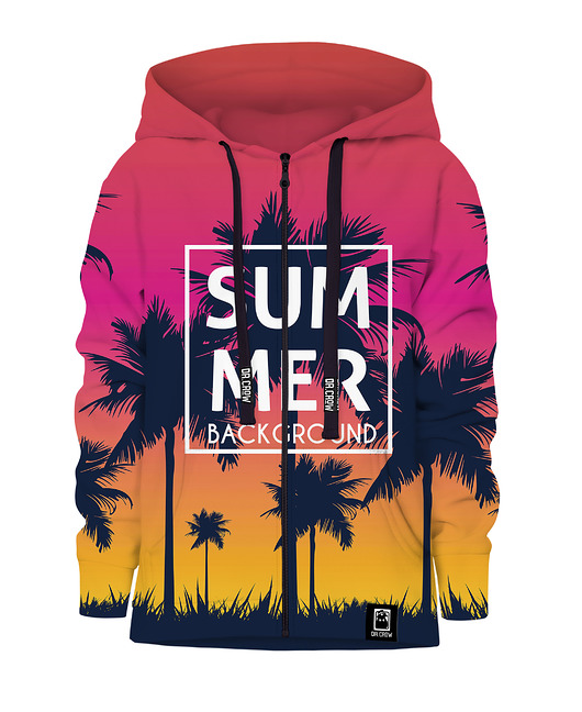 bluzy dla dziewczynki Bluza Zamek Dziewczynka DR.CROW Sunset
