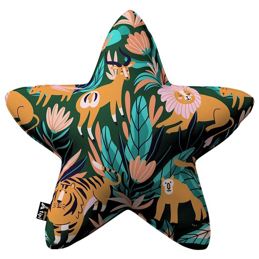 poduszki do pokoju dziecka Poduszka Lucky Star dżungla