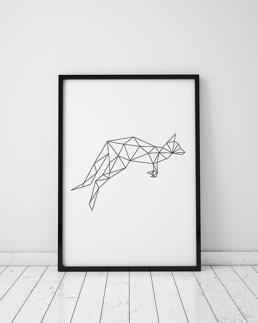 plakat. kangur (format 50x70 cm) ZAM. Love Life and Forest