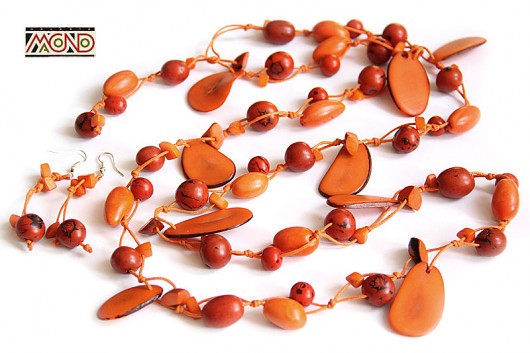 Pomarańczowy orzech tagua (n250) Galeria Macondo