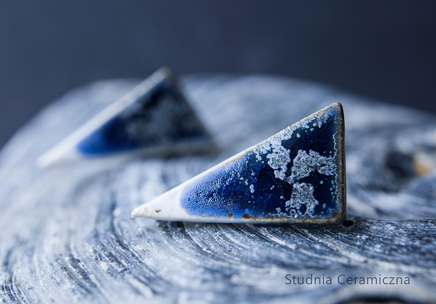kolczyki ceramiczne Kolczyki ceramiczne trójkątne