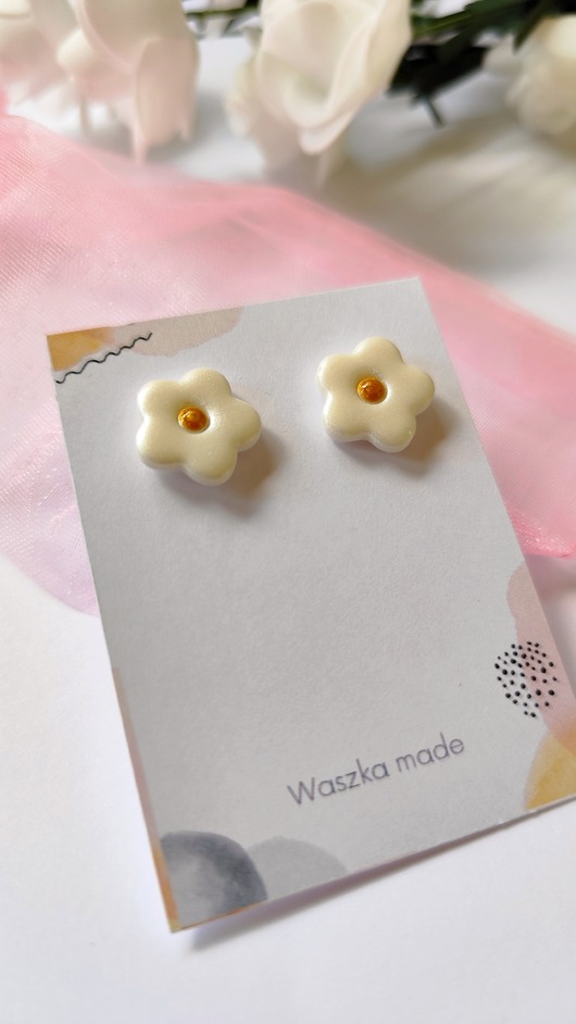 kolczyki z masy plastycznej Kolczyki Elegant