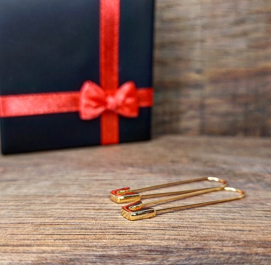 kolczyki pozłacane Kolczyki pozłacane Agrafki