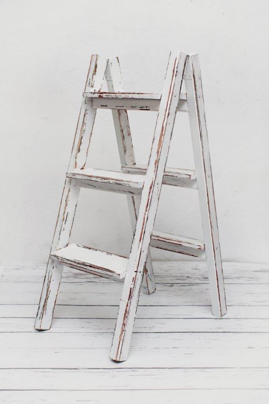 Drabina Loft white red MIA home