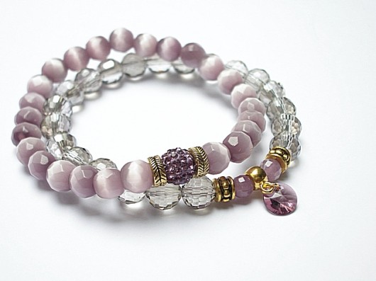 Rose and crystal - duo /08-2014/ KiKa pracownia