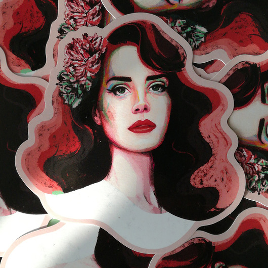 Lana naklejka wodoodporna 9 cm x 7,8 Żaneta Antosik PRINTS