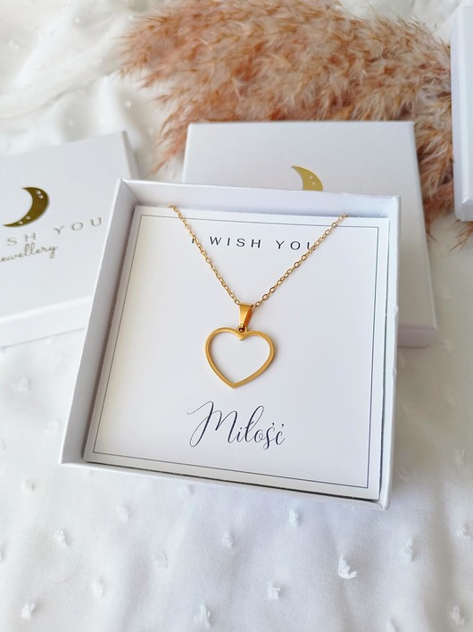 naszyjniki - inne Naszyjnik SERCE  WALENTYNKI