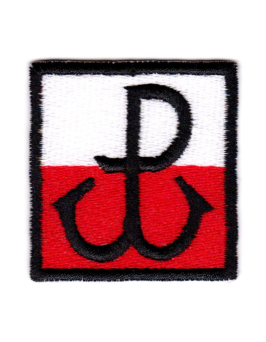 naszywki na ubrania Naszywka naprasowanka POLSKA WALCZĄCA termo haft POLSKIE 4,7x4,9cm