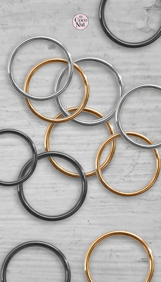 obrączki MIX dowolny: obrączki BASAL srebro