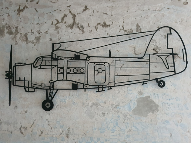 Ozdoby na ścianę Samolot wielozadaniowy An-2 metalowa ozdoba na ścianę 3D