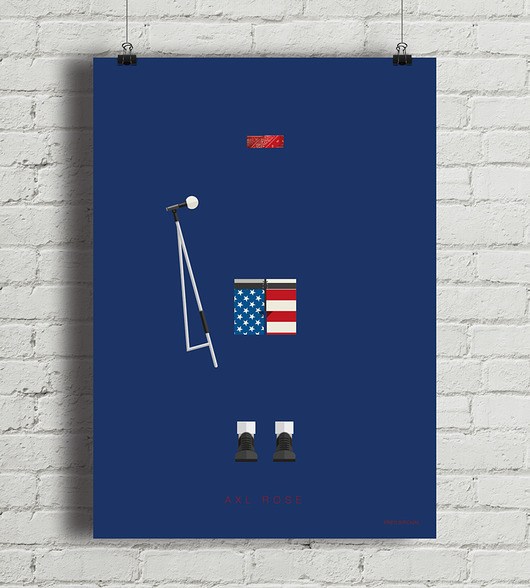 Plakat Axl Rose  minimalmill