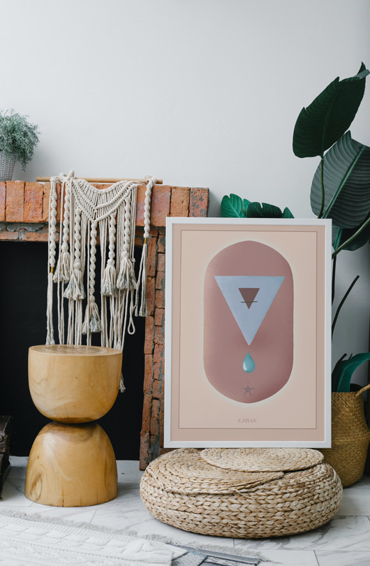 plakaty Plakat Kapha/ ayurveda / natura / ilustracja